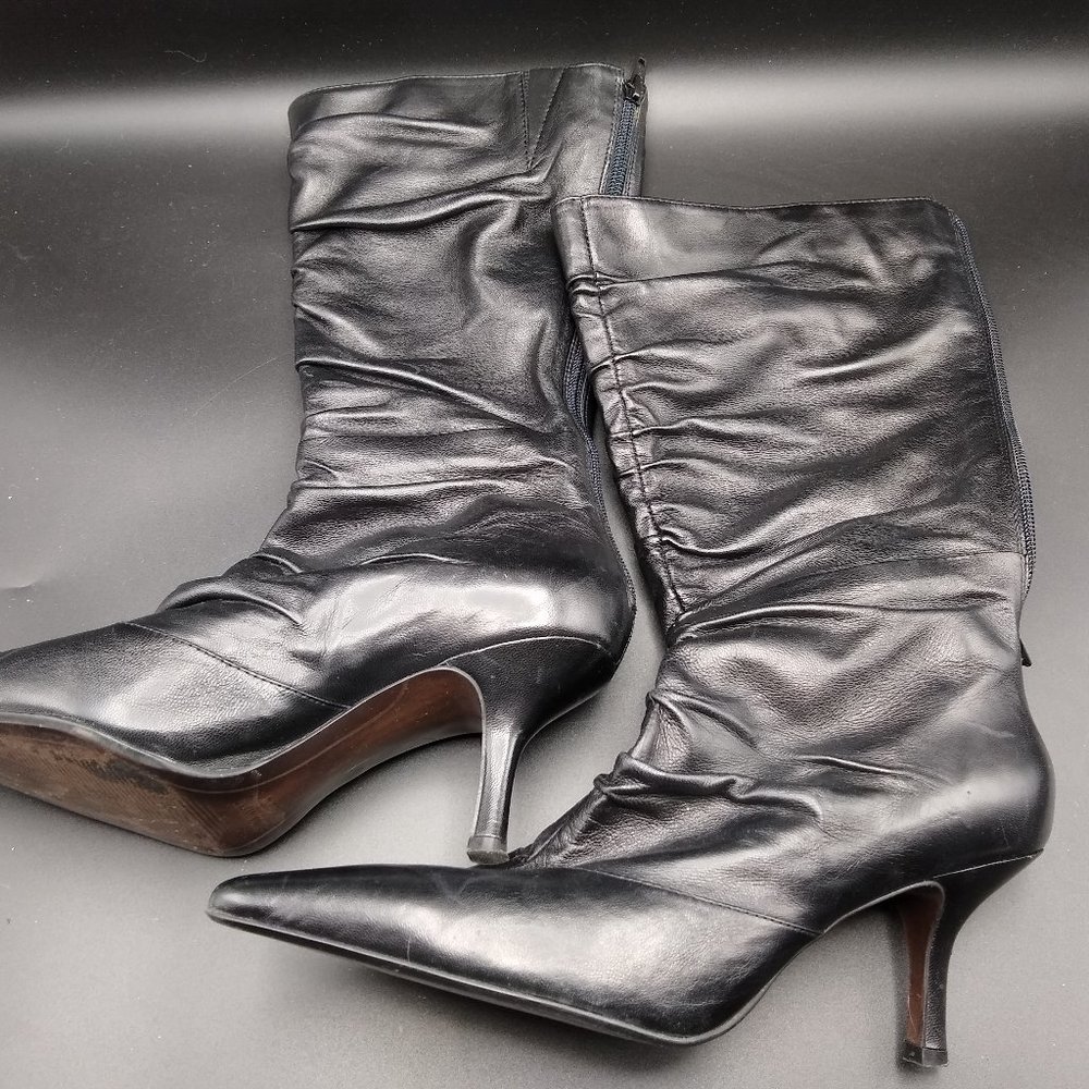 Nine West Pointed Toe Zip Up Boot